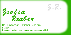 zsofia raaber business card
